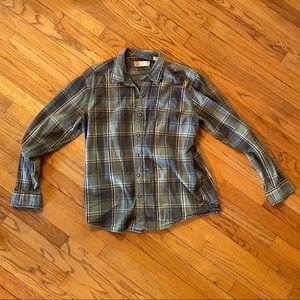 plaid snap shirt